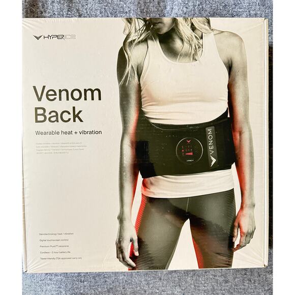 SEALED Hyperice Venom Back Wrap - Advanced Heat, Vibration, Massage Severe Pain - Picture 11 of 15